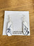 Small White Buffalo Slab Earrings - 1.75" - 2"