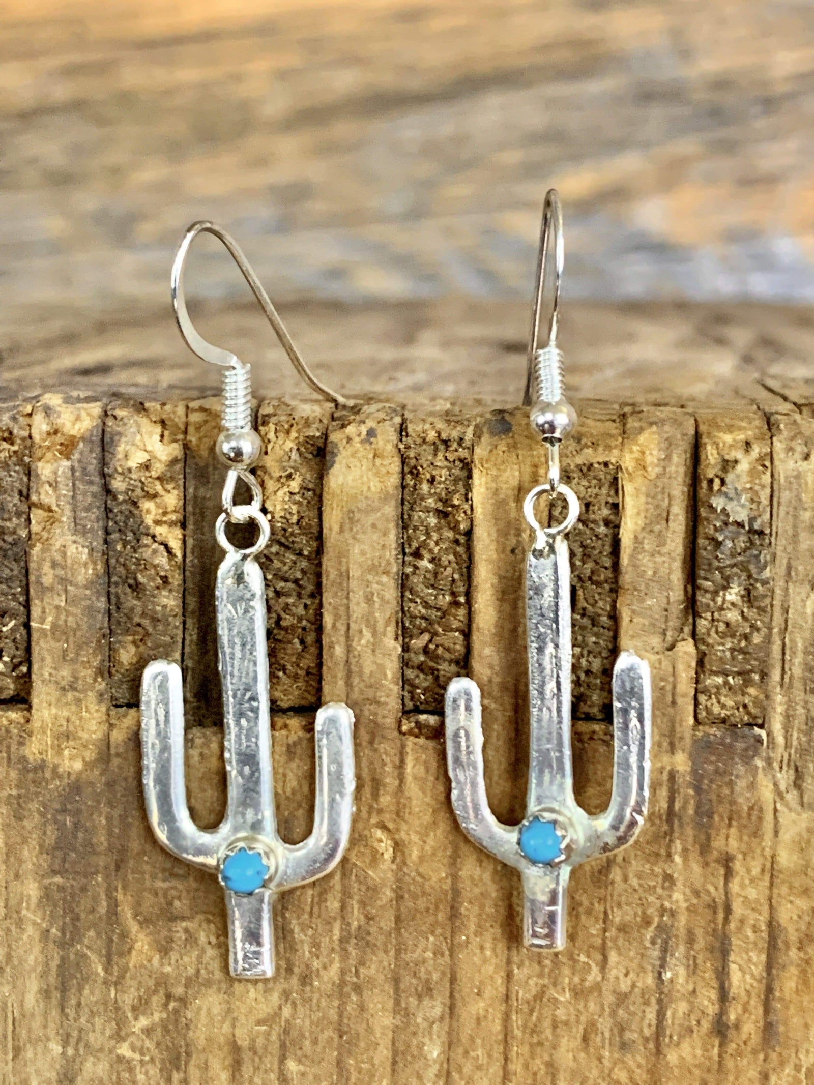 Accessorize In Style Sterling Earrings Socorro Cactus Sterling Earrings