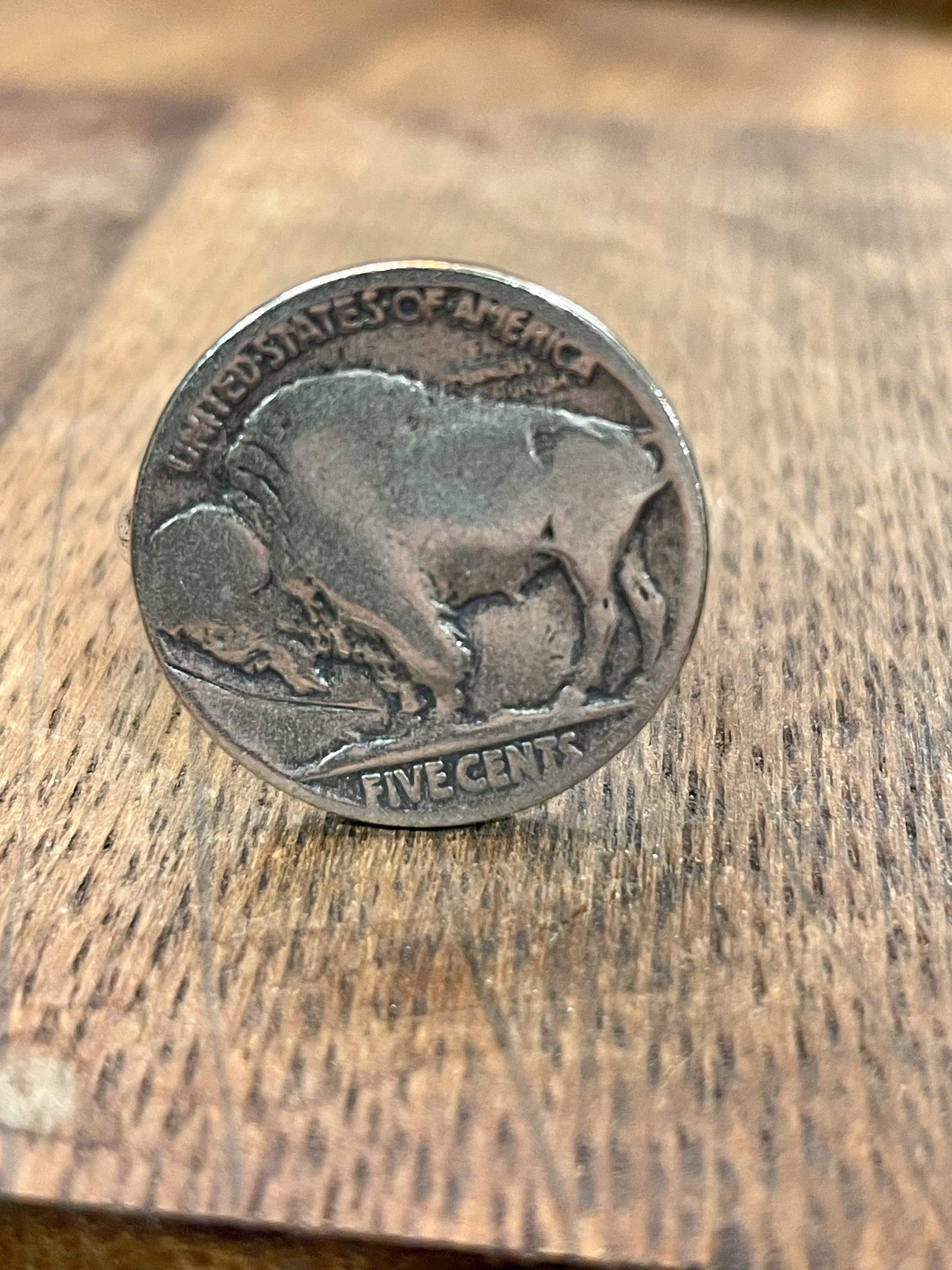 Accessorize In Style Sterling Hair Accessories Kalista Sterling Buffalo Nickel Ring