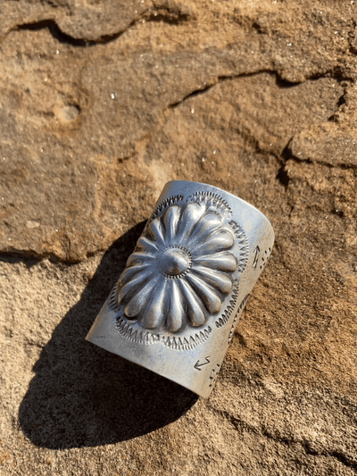 Accessorize In Style Sterling Hair Accessories Sterling Floral Braid Concho