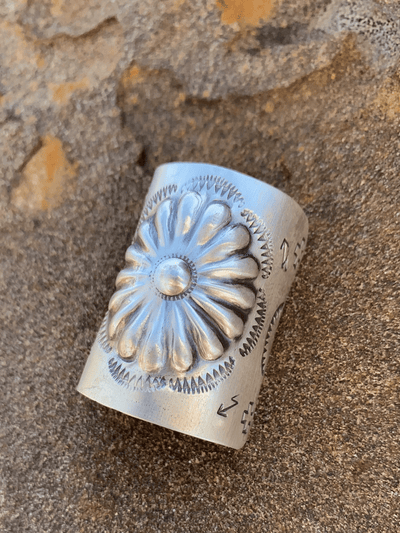 Accessorize In Style Sterling Hair Accessories Sterling Floral Braid Concho