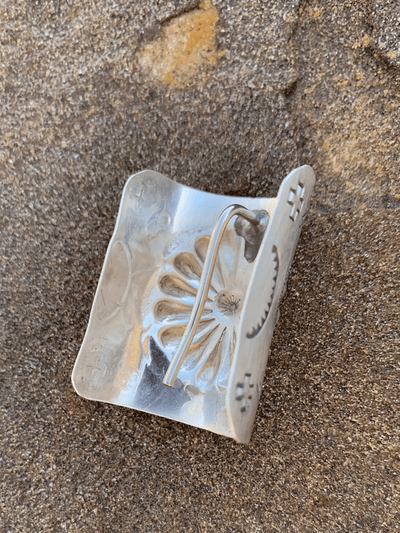 Accessorize In Style Sterling Hair Accessories Sterling Floral Braid Concho