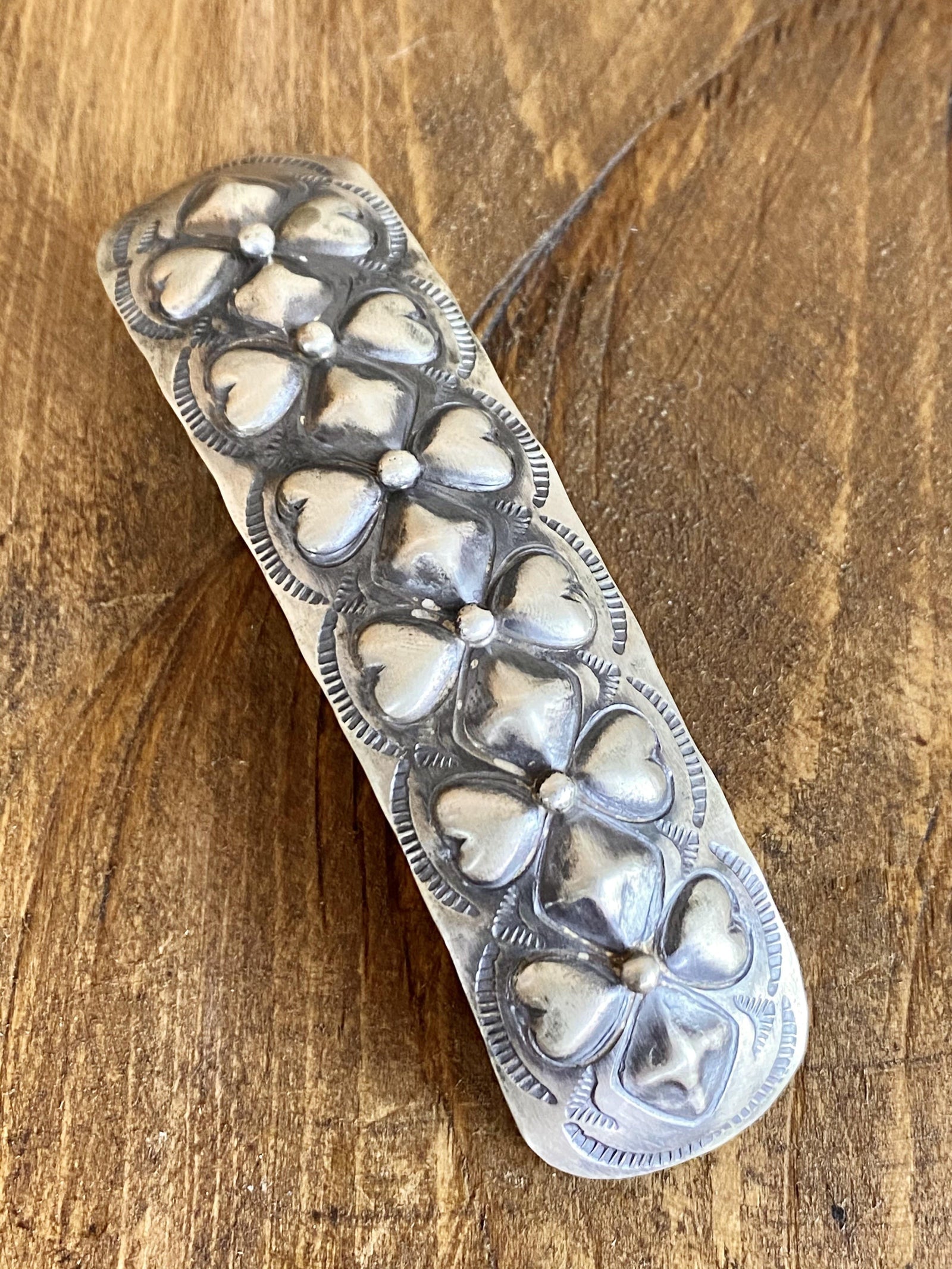 Accessorize In Style Sterling Hair Accessories Val Sterling Hearts & Diamonds Barrette