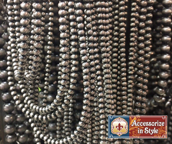 4mm Navajo Pearl Necklace - 12” - 60” - Accessorize In Style