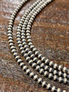 Accessorize In Style Sterling Necklaces 3mm Sterling Silver Navajo Necklace 15-16"