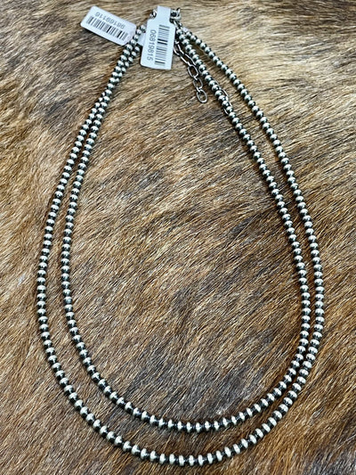 Accessorize In Style Sterling Necklaces Ashley 3mm Navajo Necklace 15-16"