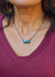 Accessorize In Style Sterling Necklaces Copy of Mojave Turquoise Bar Necklace - Small