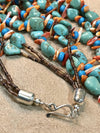 Accessorize In Style Sterling Necklaces Poolside 3 Strand Mixed Stone Necklace - 24"