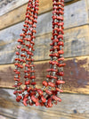 Accessorize In Style Sterling Necklaces Ruby Red Spiny 5 Strand Necklace