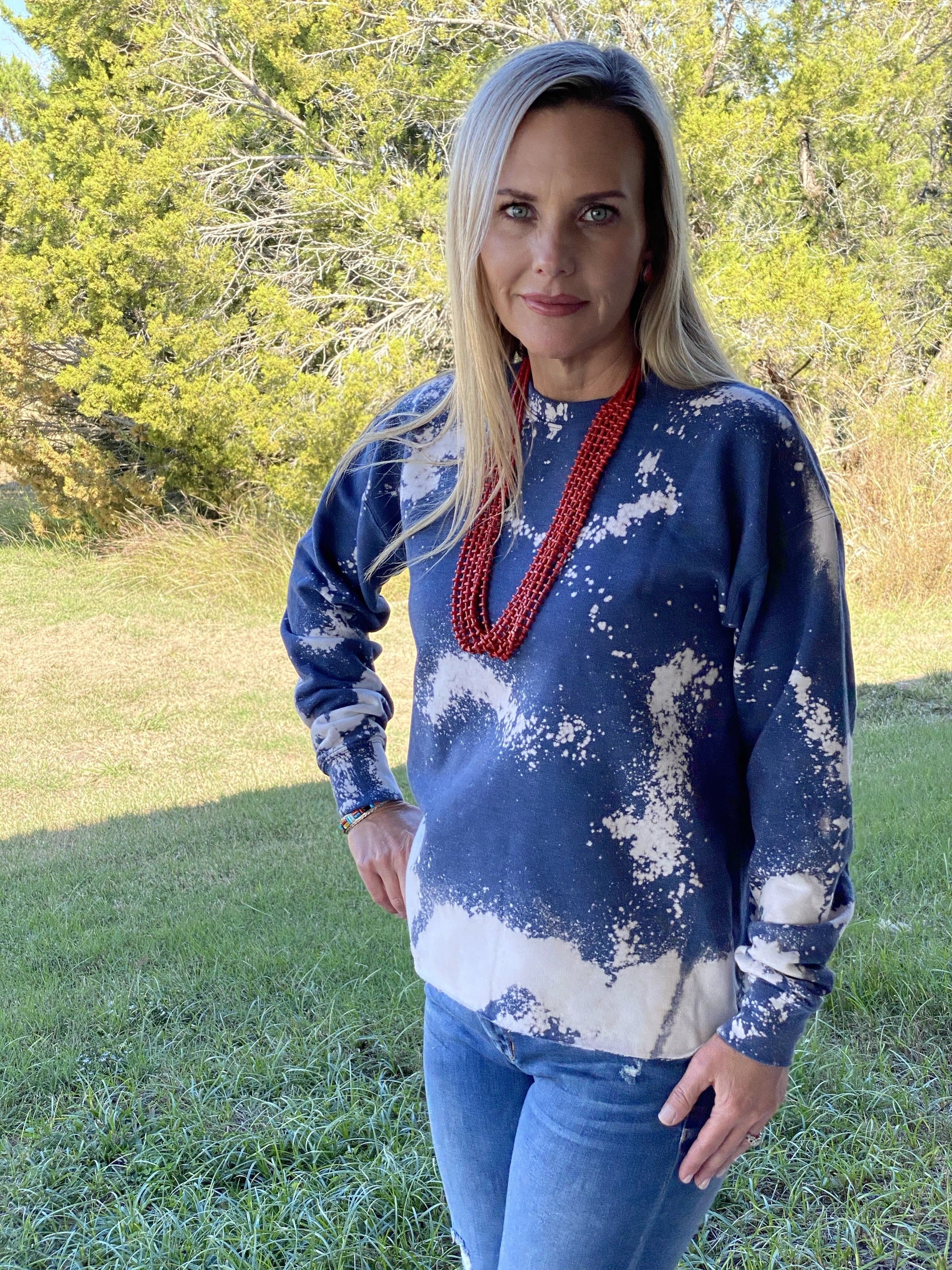 Accessorize In Style Sterling Necklaces Sponge Coral 6 Strand Necklace Set