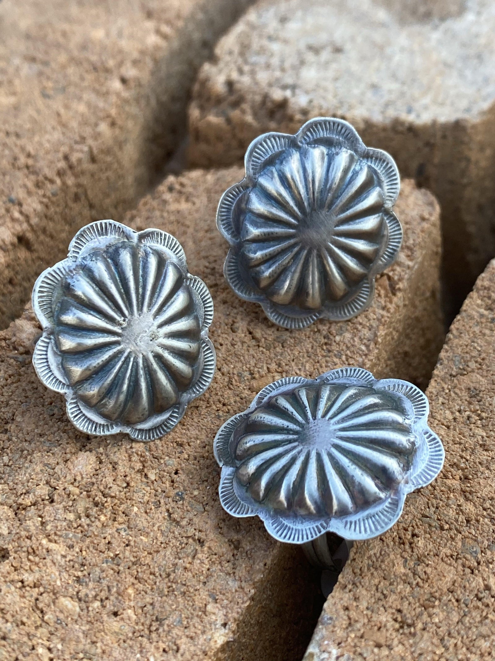 Accessorize In Style Sterling Rings Phoebe Sterling Oval Concho Ring