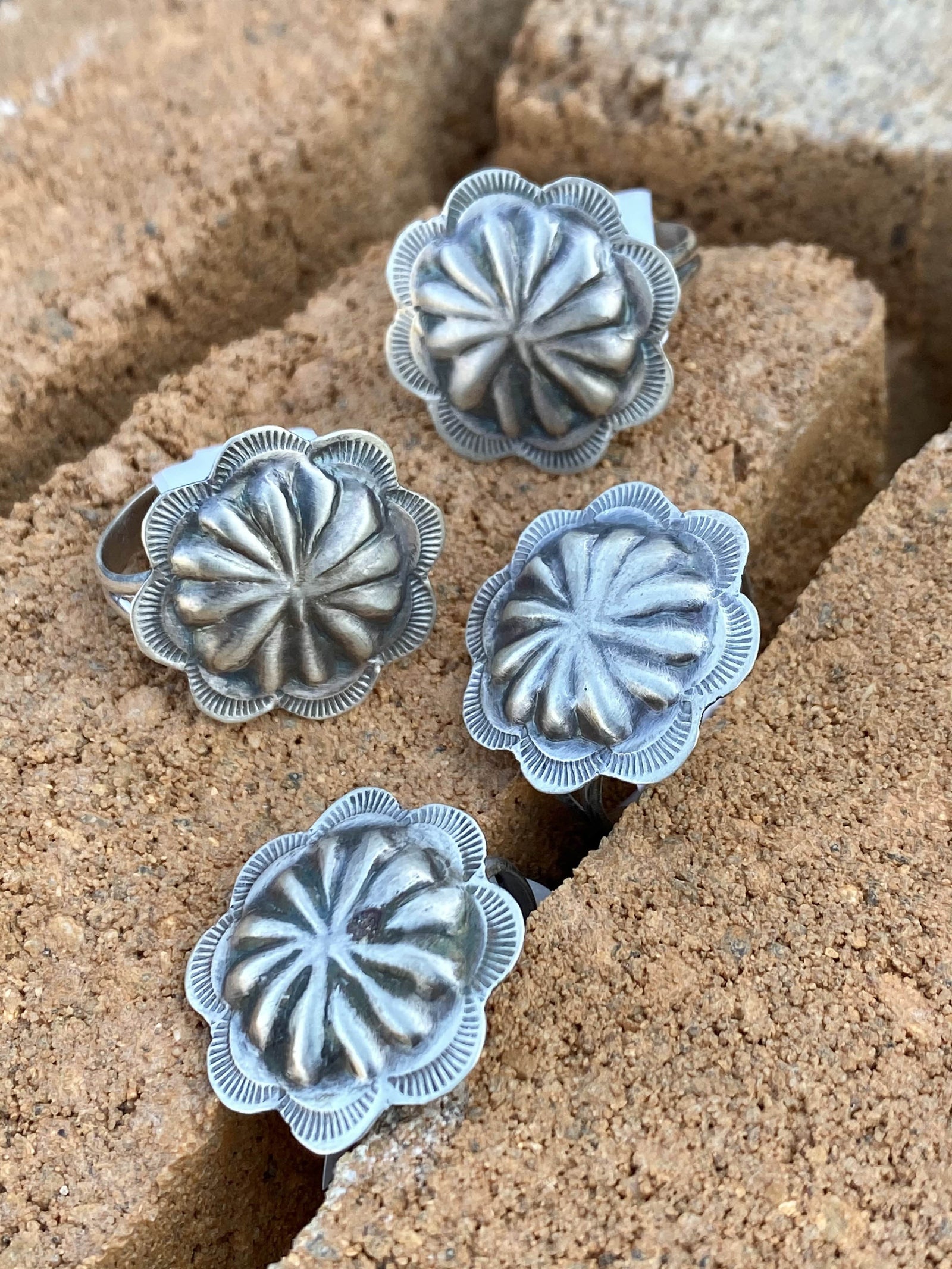 Accessorize In Style Sterling Rings Rachel Sterling Concho Ring