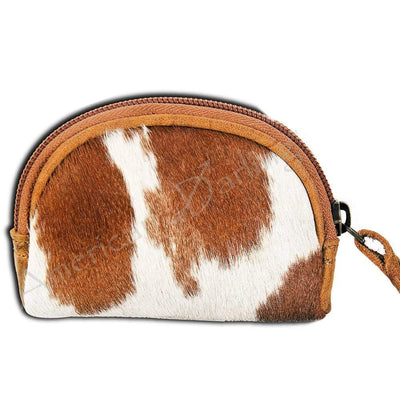 American Darling Accessories Specialty Cowhide Coin Purse - Tan