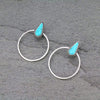 BLTOR Fashion Earrings Fashion Turquoise Super Hoop Earrings