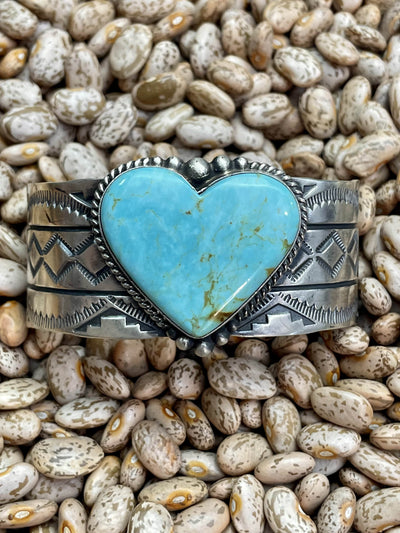 Christy Kingman Turquoise Heart Cuff