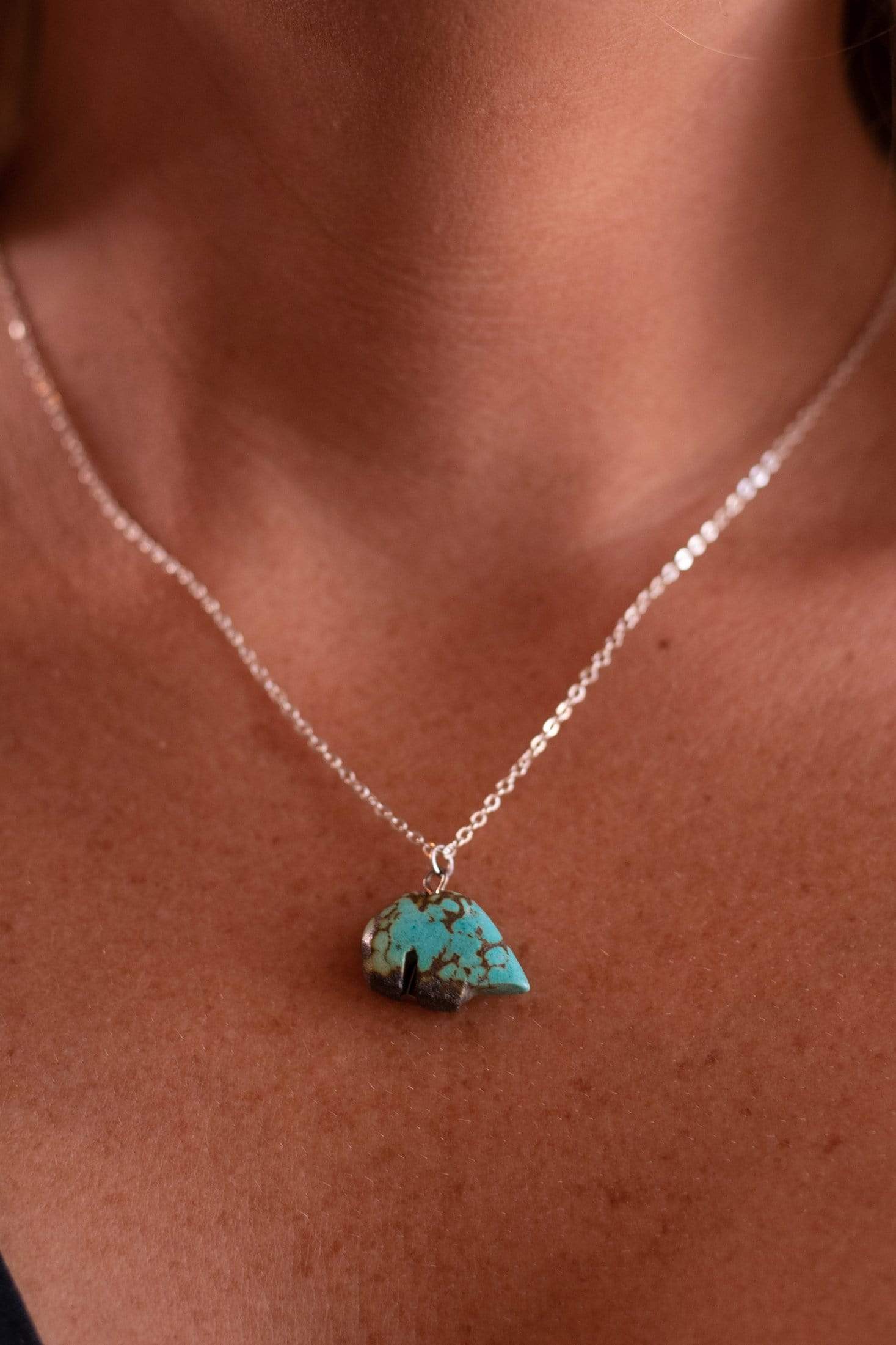 Turquoise Carved Bear