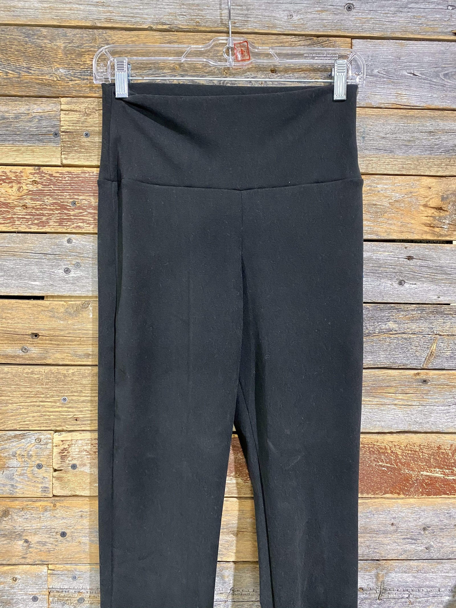 Gee Gee Full Length Straight Leg Fleece Pant-Black