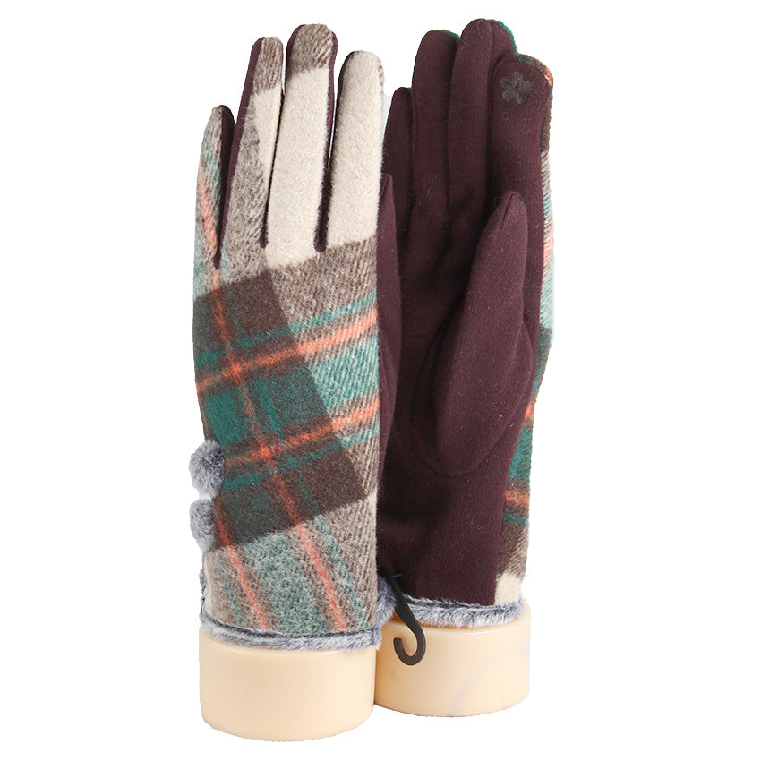 Plaid Gloves