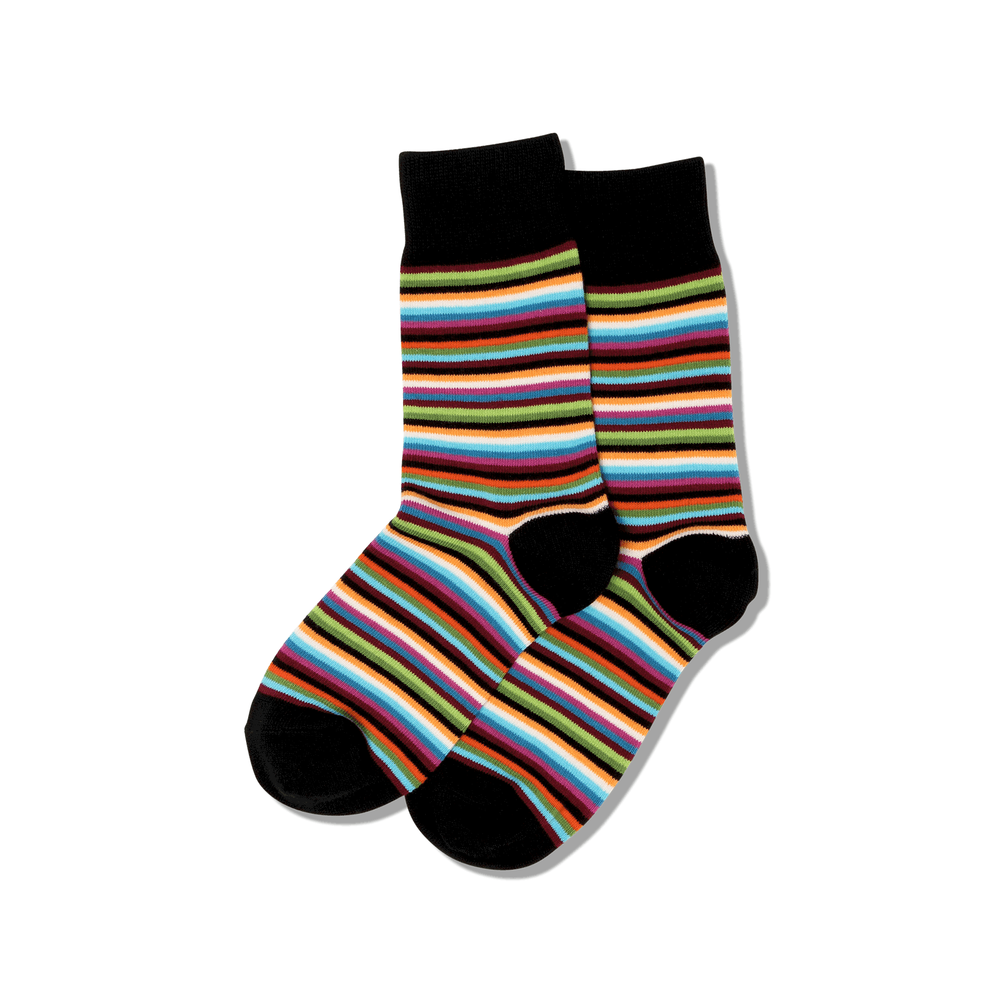 HotSox Socks Classic Stripe-Black-Tan