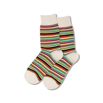 HotSox Socks Classic Stripe-Black-Tan