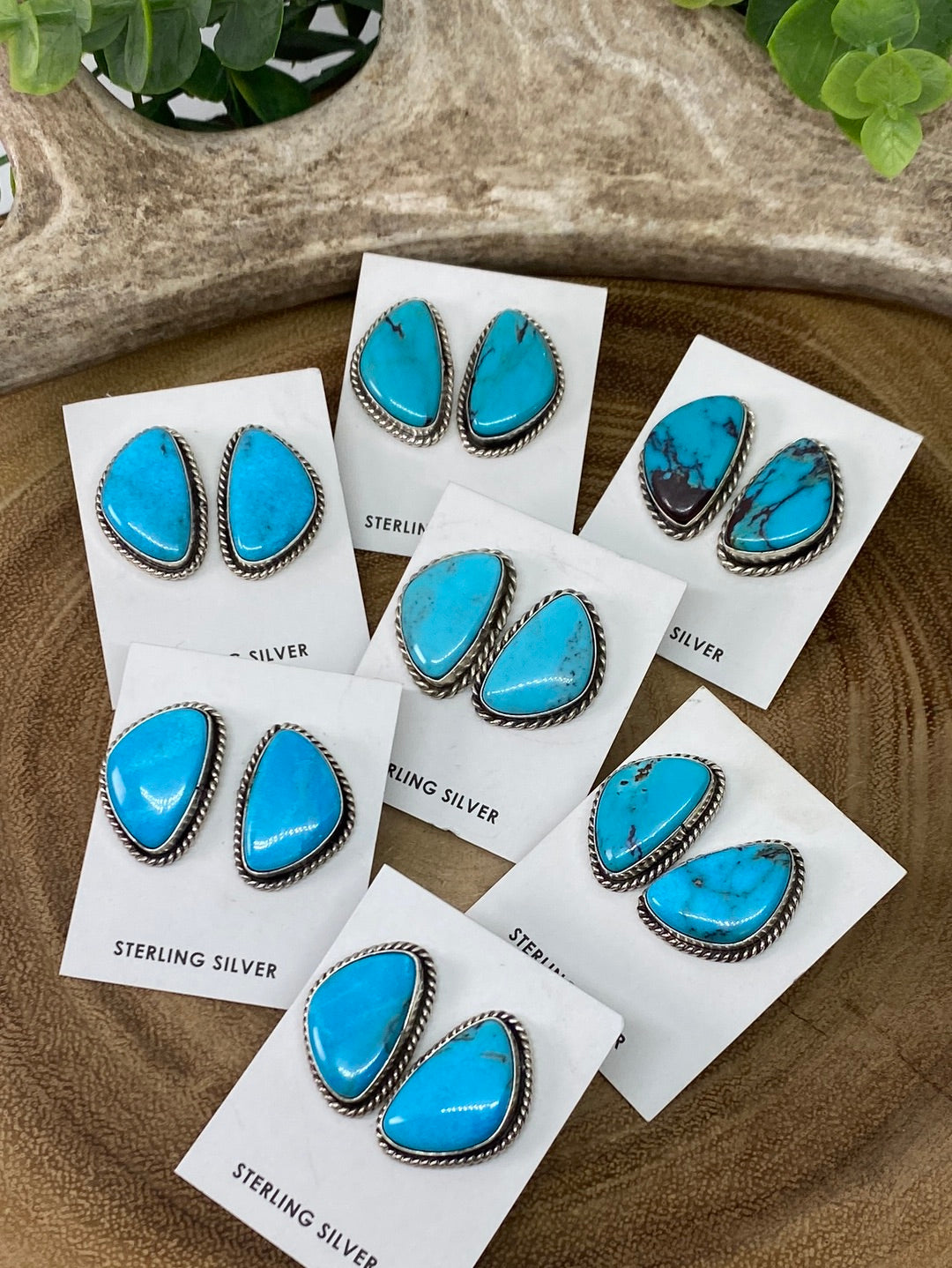 Dreamy Campitos Turquoise Single Stone Earrings