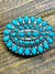 Bernevelder Concho Cluster Fashion Belt Buckle - Turquoise