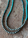 Helen Sterling Navajo & Turquoise Heishi Necklace