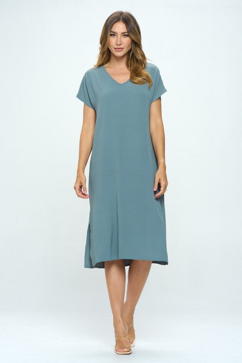 Mimi V-Neck T-Shirt Maxi Dress