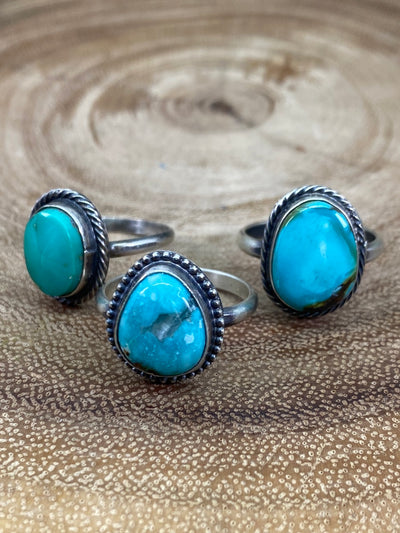 Juniper Single Stone Sierra Nevada Turquoise Ring