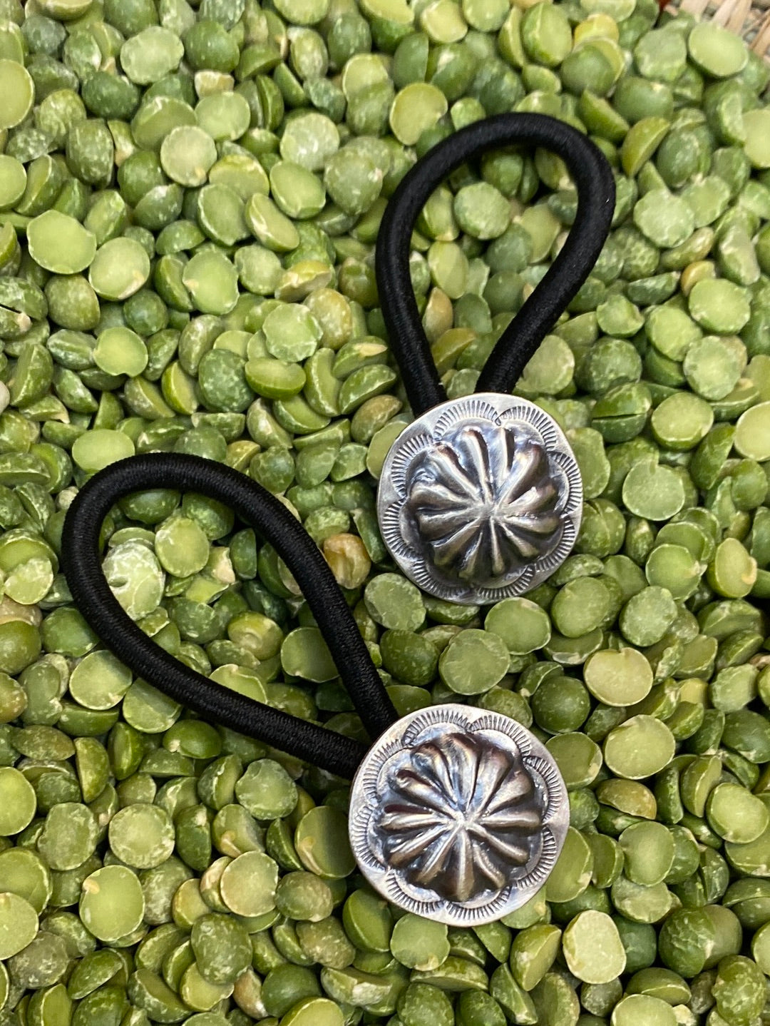 Monica Sterling Smooth Edge Concho Hair Tie - .875"