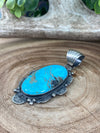 Emily Sterling Framed Kingman Turquoise Pendant