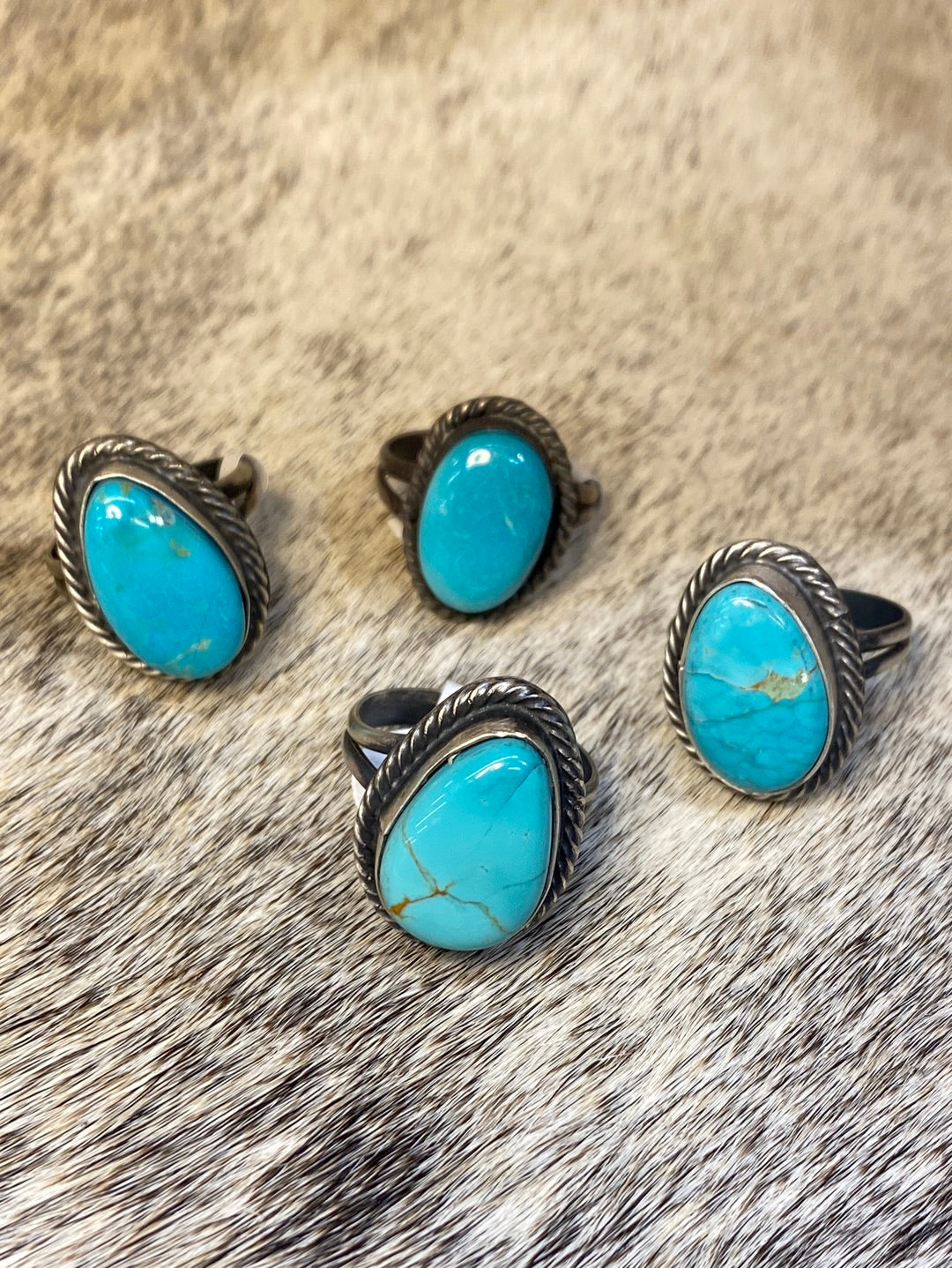 Sicily Roped Kingman Turquoise Ring