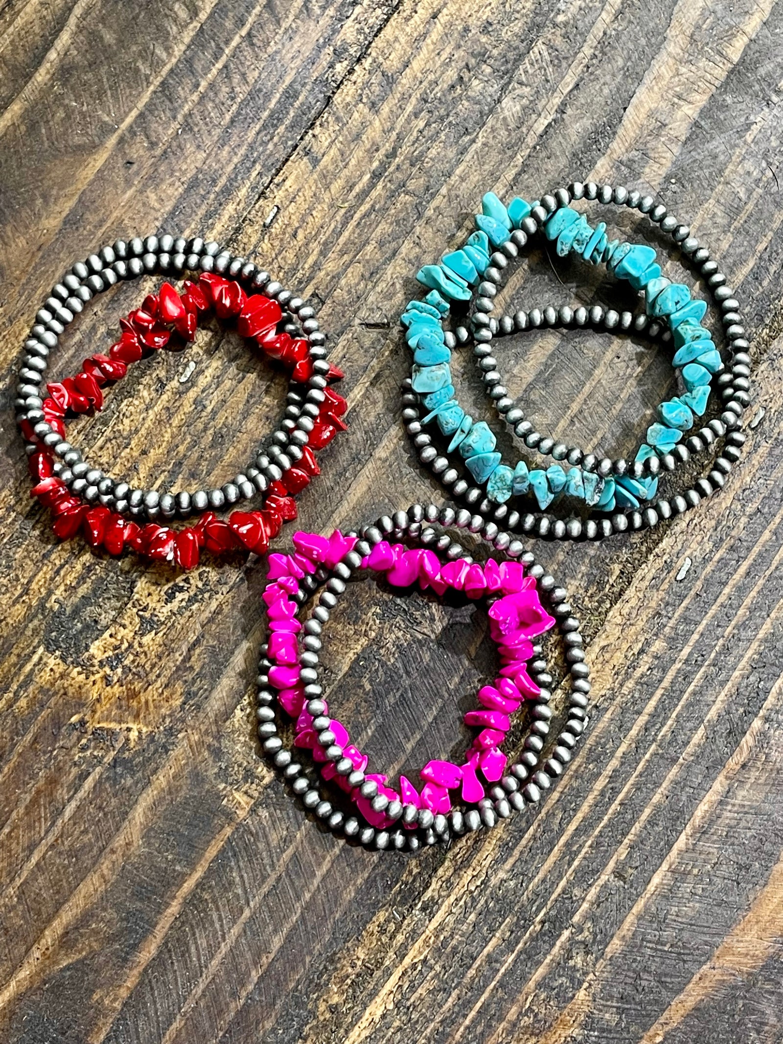 Cascade Fashion Chipstone Navajo Bracelet Set