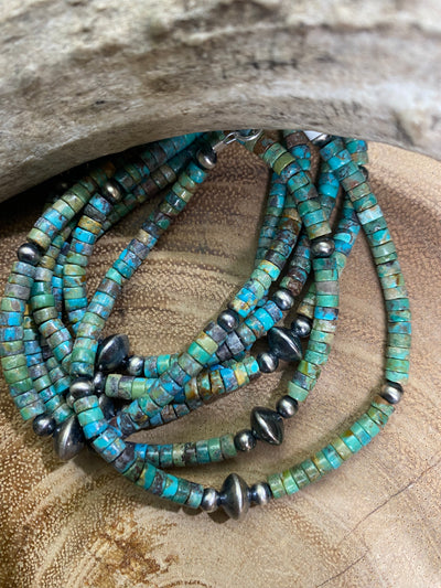 Water's Edge Navajo & Turquoise Bead Bracelet