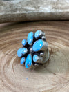 Dursley Sterling Golden Hills Turquoise Ring - size 7