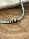 Sage Turquoise and Navajo Pearl Necklaces