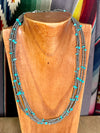 Del Rio 5 Strand Seed Bead & Turquoise Necklace - 18"