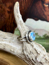 Jericho Sterling Framed Golden Hills Turquoise Ring