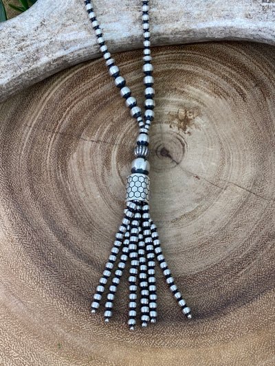 Kempner Varied Navajo Tassel Necklace - 24"