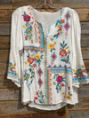 Pia Patch Embroidered Blouse