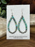Turquoise Cylinder & Navajo Pearl Teardrop Earrings