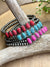 Double Strand Navajo Fashion Bracelet With 7 Stones