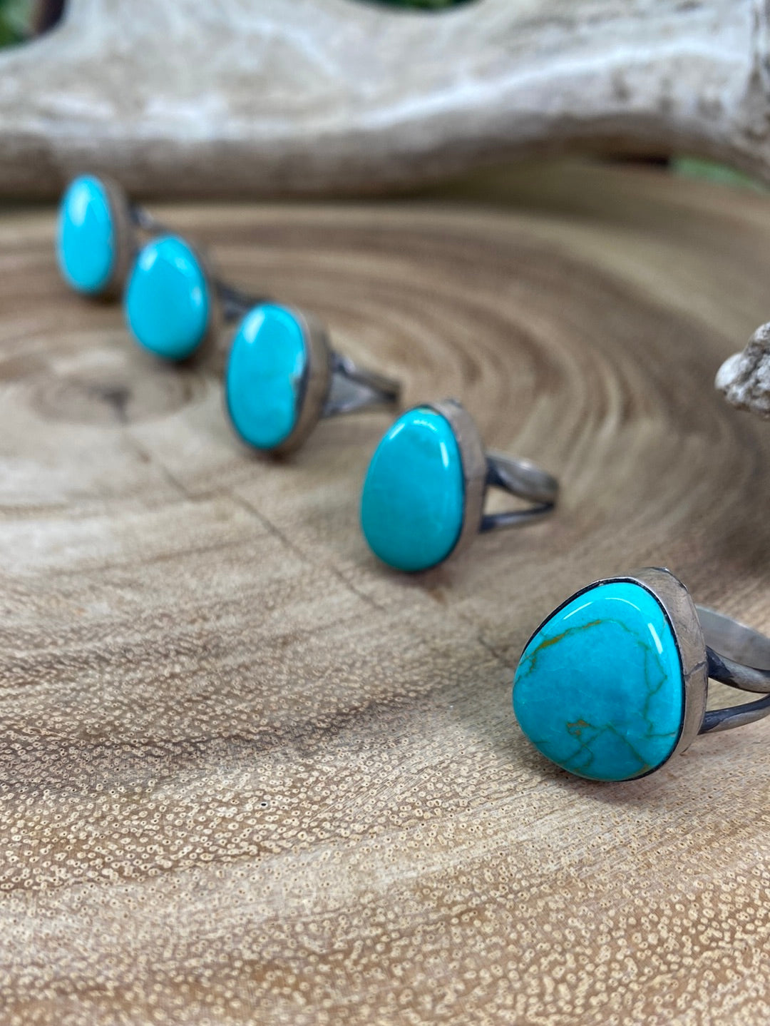 Kinder Sterling Single Stone Turquoise Ring