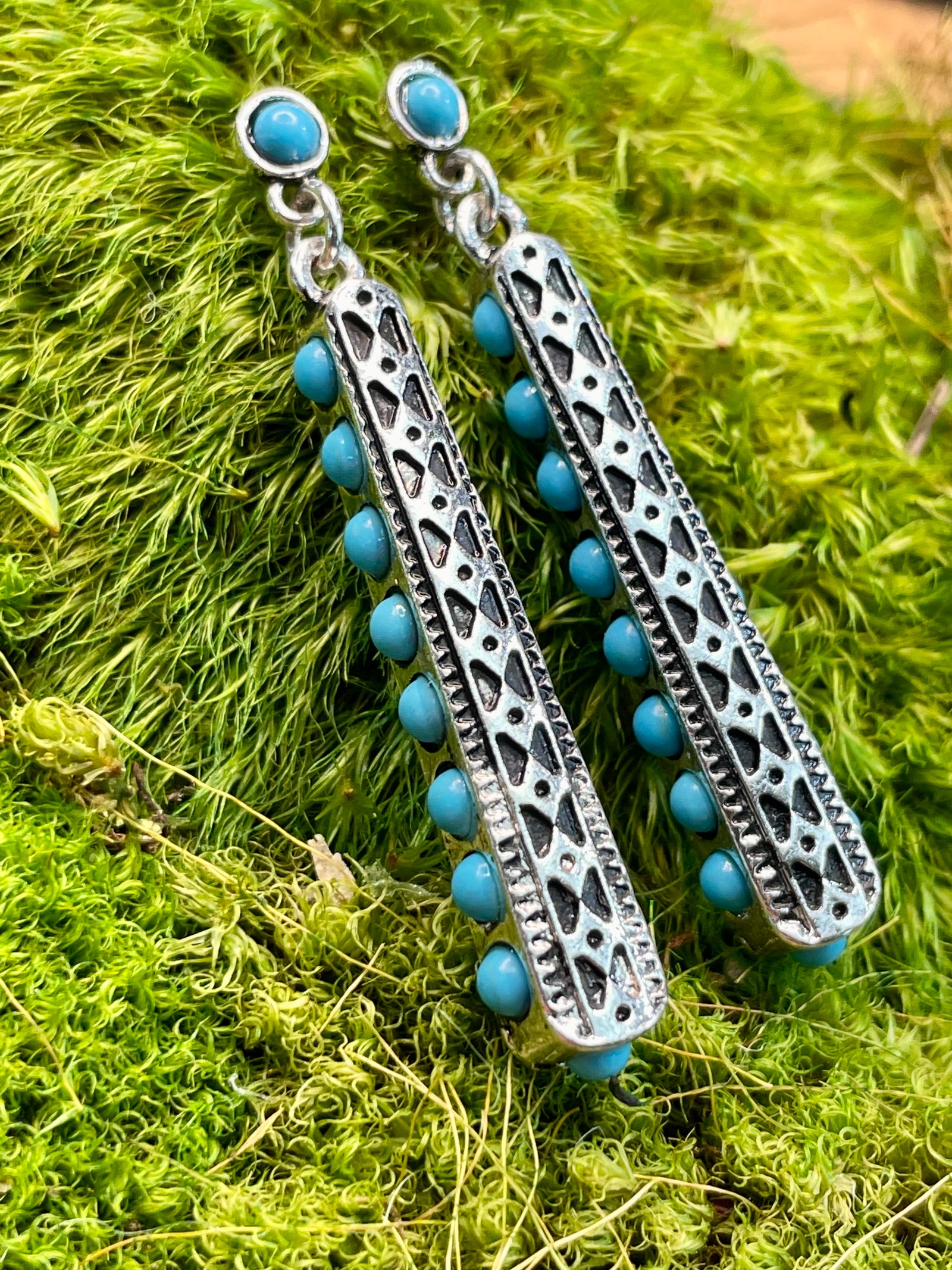Forsyth Aztec Macuhuitl Post Earrings