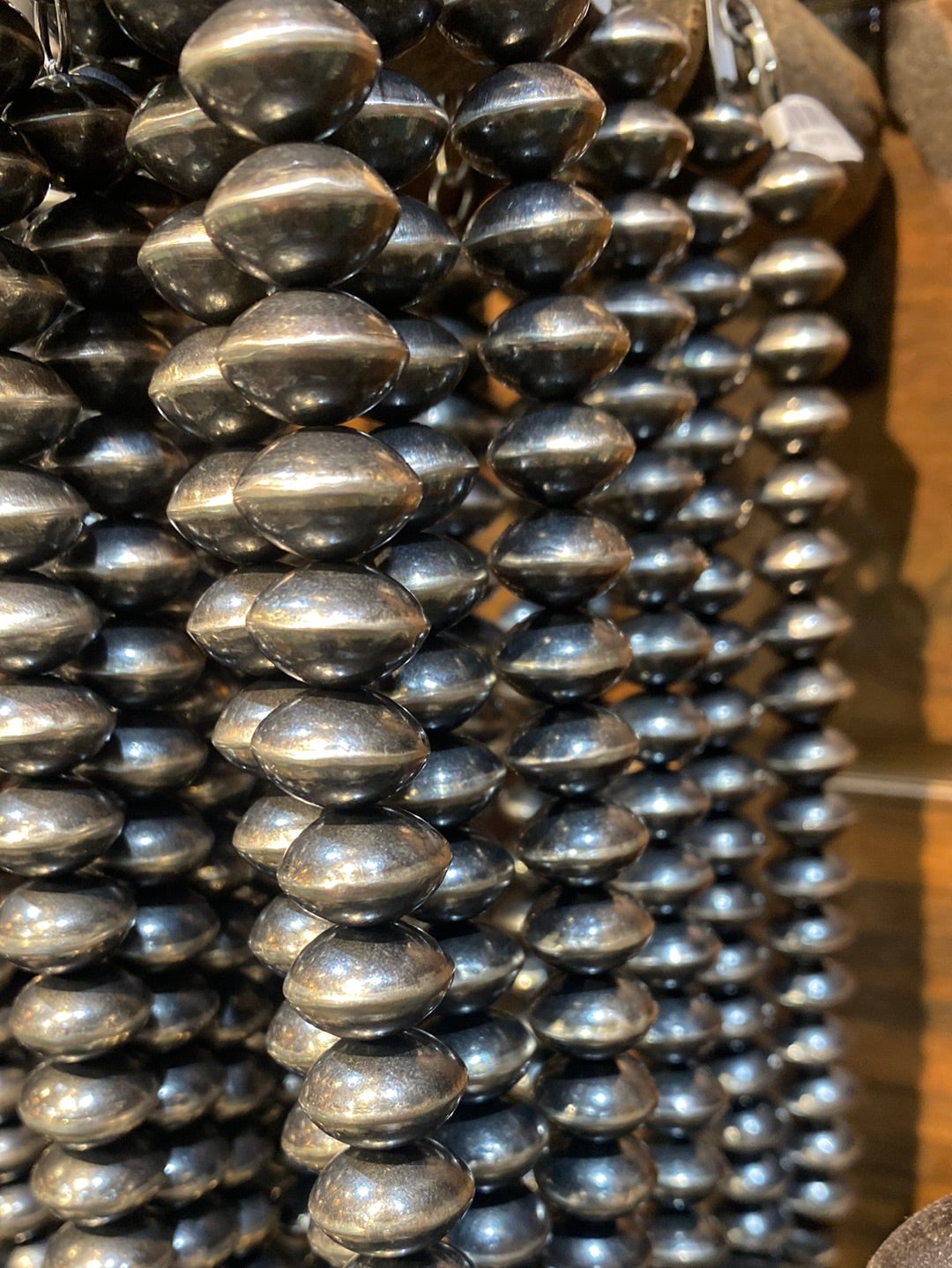 Windsong Saucer Bead Sterling Necklaces - 16mm