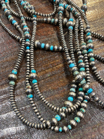 Brittany Varied Navajo Pearl & Turquoise Necklace