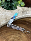 Inlay Turquoise Nail Clippers With Nail File