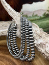 Stella Navajo Saucer Sterling Clasp Bracelet: 3mm - 7mm