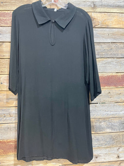 Black 3 / 4 Sleeve Shift dress