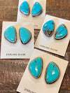 Dreamy Campitos Turquoise Single Stone Earrings